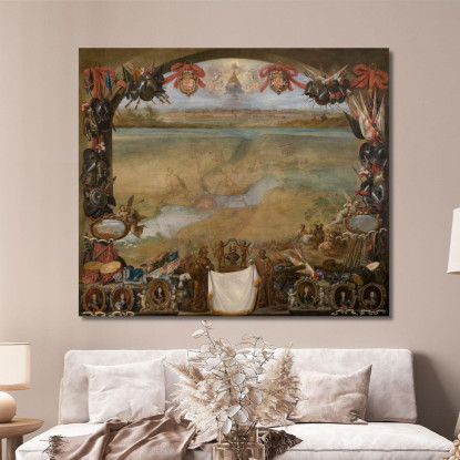La Città Di Valenciennes David Teniers The Younger dty89 quadro stampato su tela