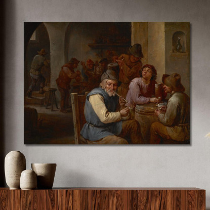 La Locanda Di Campagna David Teniers The Younger dty91 quadro stampato su tela
