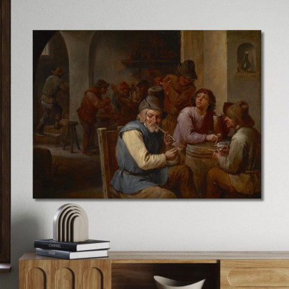 La Locanda Di Campagna David Teniers The Younger dty91 quadro stampato su tela