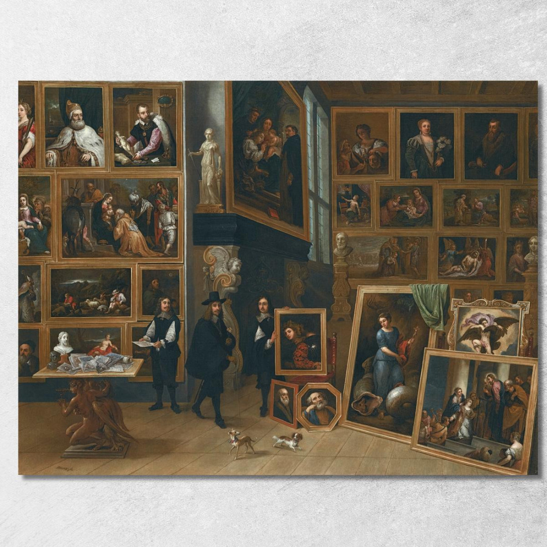 La Galleria Di Quadri Dell'Arciduca Leopoldo Guglielmo David Teniers The Younger dty98 quadro stampato su tela La Galleria Di Quadri Dell'Arciduca Leopoldo Guglielmo David Teniers The Younger dty98 quadro stampato su tela