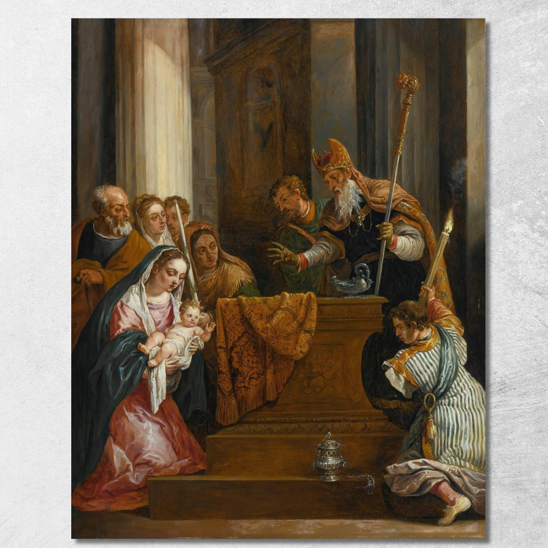 La Presentazione Al Tempio David Teniers The Younger dty99 quadro stampato su tela La Presentazione Al Tempio David Teniers The Younger dty99 quadro stampato su tela