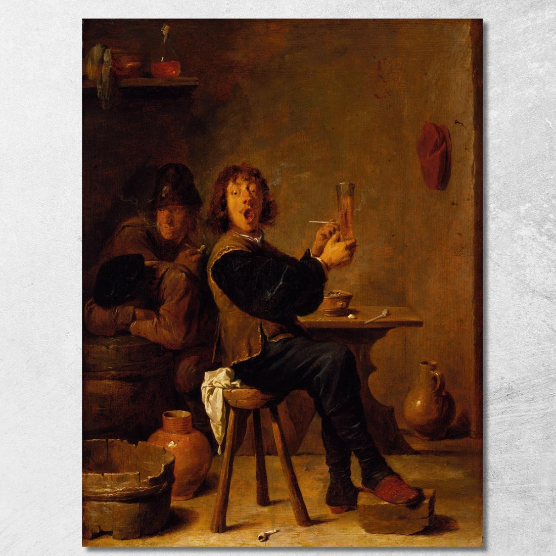 Il Fumatore David Teniers The Younger dty104 quadro stampato su tela Il Fumatore David Teniers The Younger dty104 quadro stampato su tela