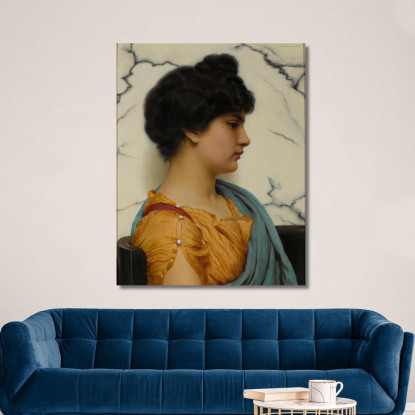 Una Bellezza Arcadica John William Godward jwg15 quadro stampato su tela