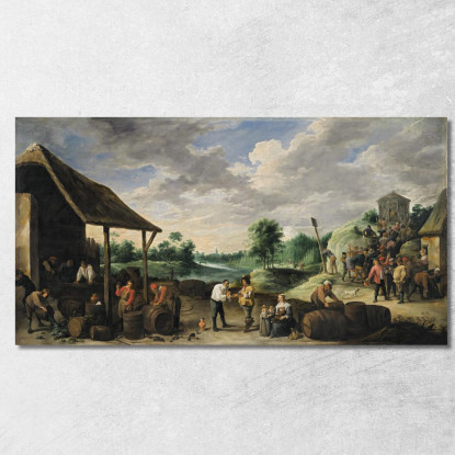 La Vendemmia David Teniers The Younger dty110 quadro stampato su tela