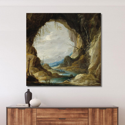 Vista Da Una Grotta David Teniers The Younger dty114 quadro stampato su tela