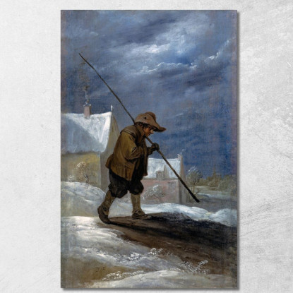 Inverno David Teniers The Younger dty116 quadro stampato su tela