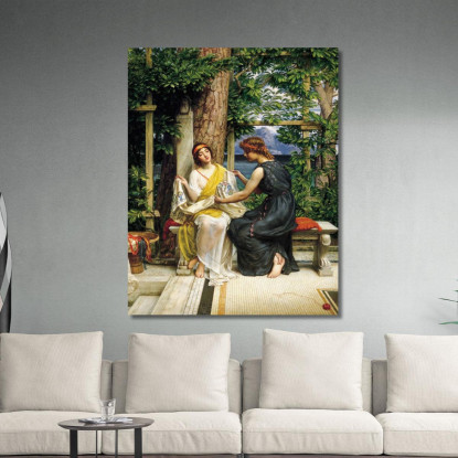 Elena E Ermia Edward John Poynter ejp15 quadro stampato su tela