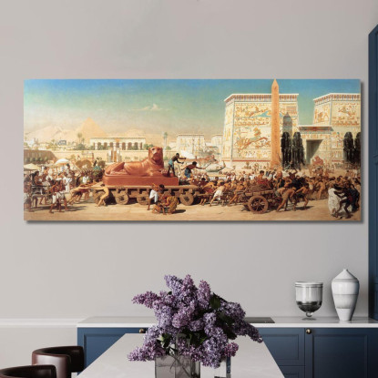 Israele In Egitto Edward John Poynter ejp16 quadro stampato su tela