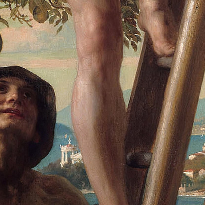 L'Età Dell'Oro Edward John Poynter ejp25 quadro stampato su tela
