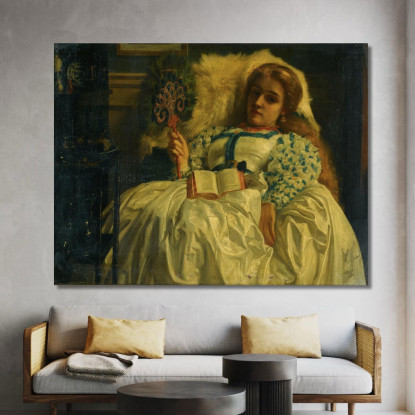 Il Ventaglio Del Pavone Edward John Poynter ejp28 quadro stampato su tela