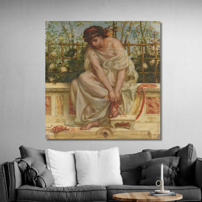 Il Sandalo Edward John Poynter ejp29 quadro stampato su tela