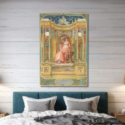 Ciliegie D'Inverno Edward John Poynter ejp31 quadro stampato su tela
