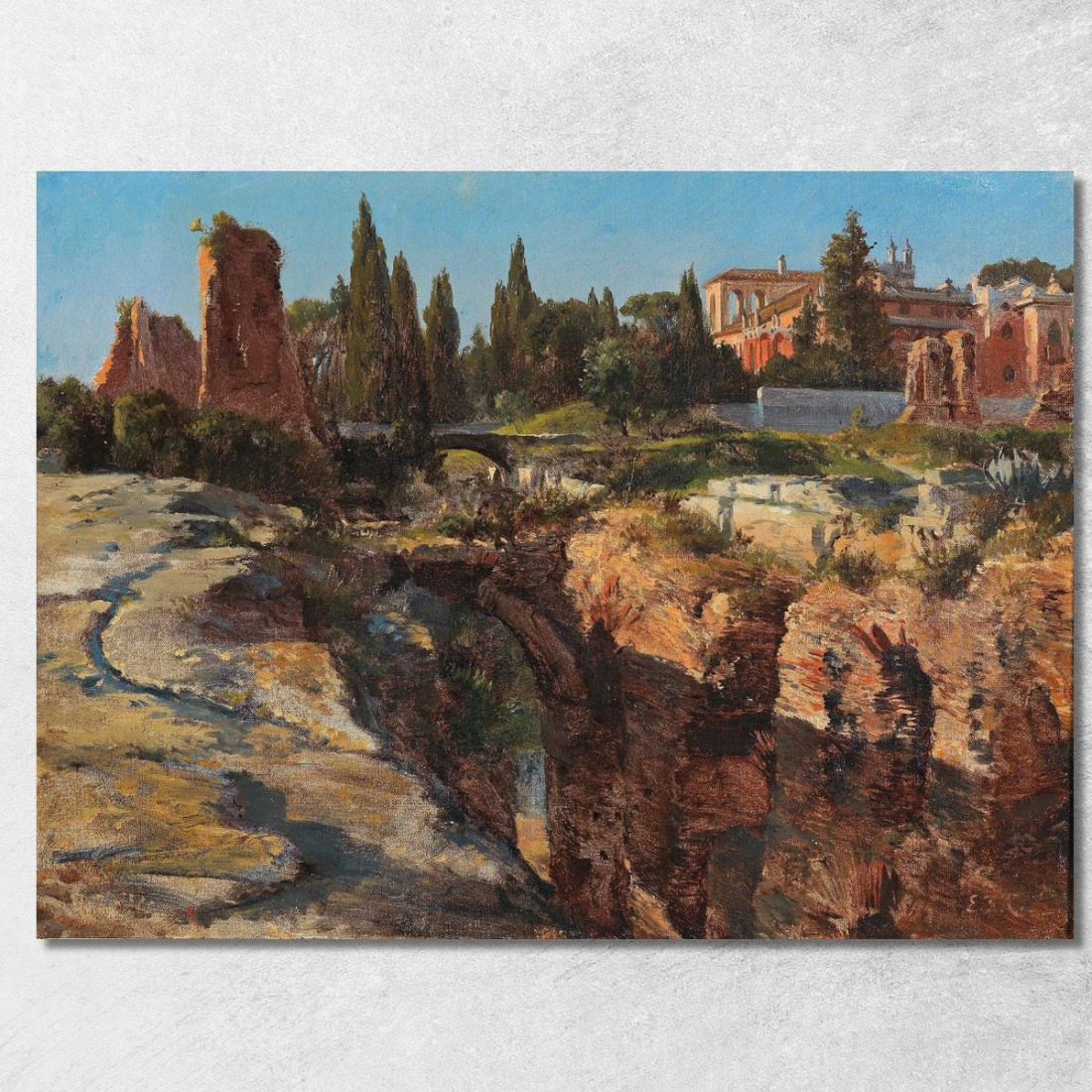 Palatino A Roma Edward Theodore Compton etc49 quadro stampato su tela Palatino A Roma Edward Theodore Compton etc49 quadro stampato su tela