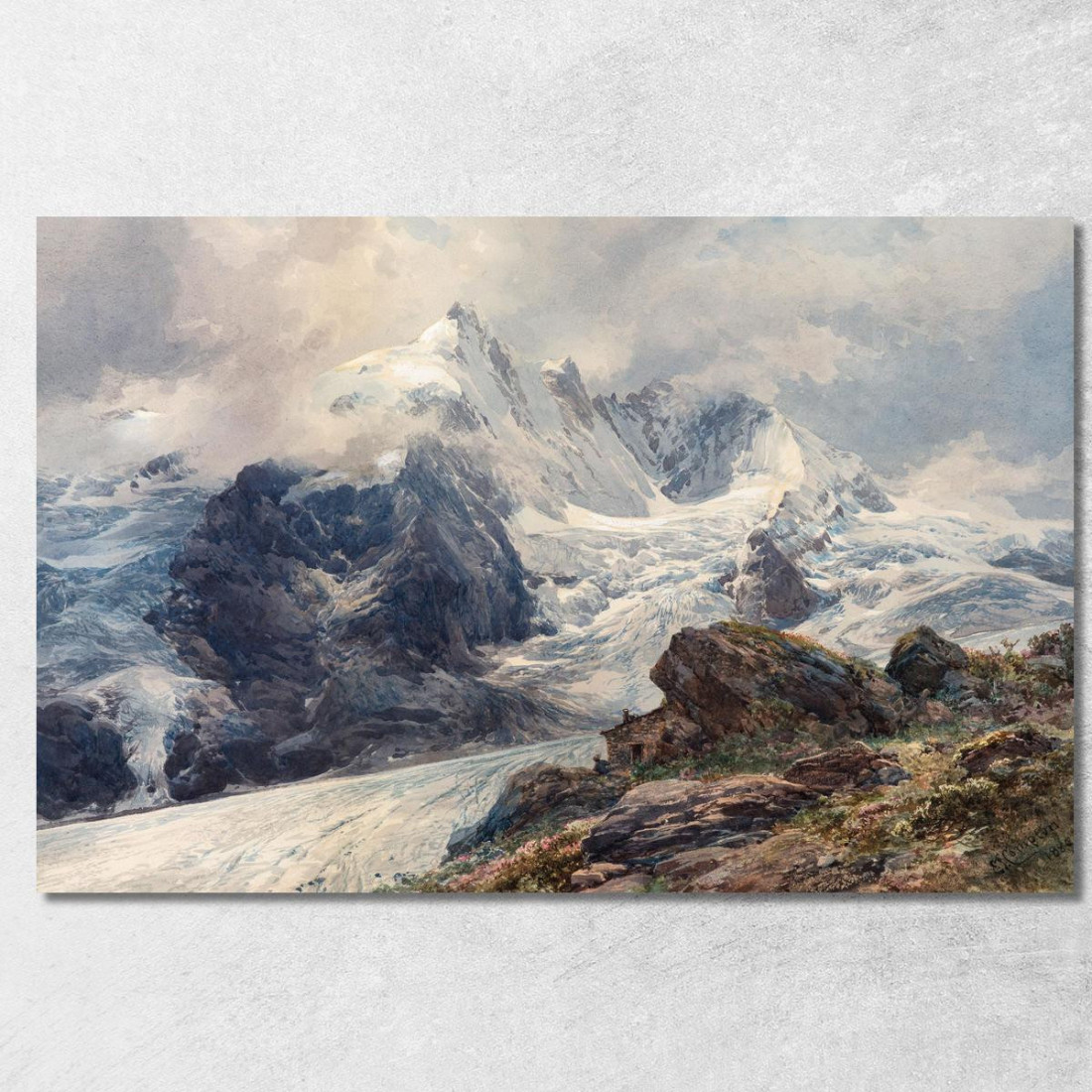 Il Grossglockner Edward Theodore Compton etc55 quadro stampato su tela Il Grossglockner Edward Theodore Compton etc55 quadro stampato su tela