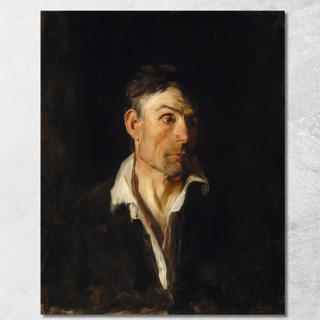 Ritratto Di Un Uomo – Richard Creifelds Frank Duveneck fdu14 quadro stampato su tela Ritratto Di Un Uomo – Richard Creifelds Frank Duveneck fdu14 quadro stampato su tela