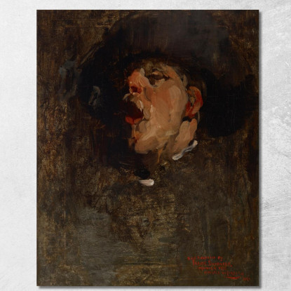 Autoritratto 2 Frank Duveneck fdu21 quadro stampato su tela