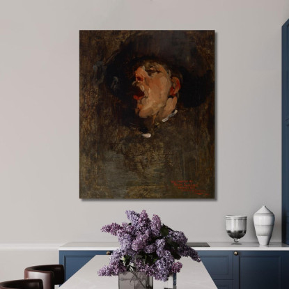Autoritratto 2 Frank Duveneck fdu21 quadro stampato su tela