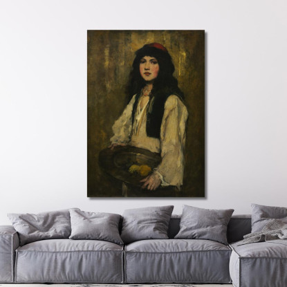 La Ragazza Veneziana Frank Duveneck fdu25 quadro stampato su tela