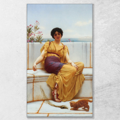 Ozio John William Godward jwg37 quadro stampato su tela