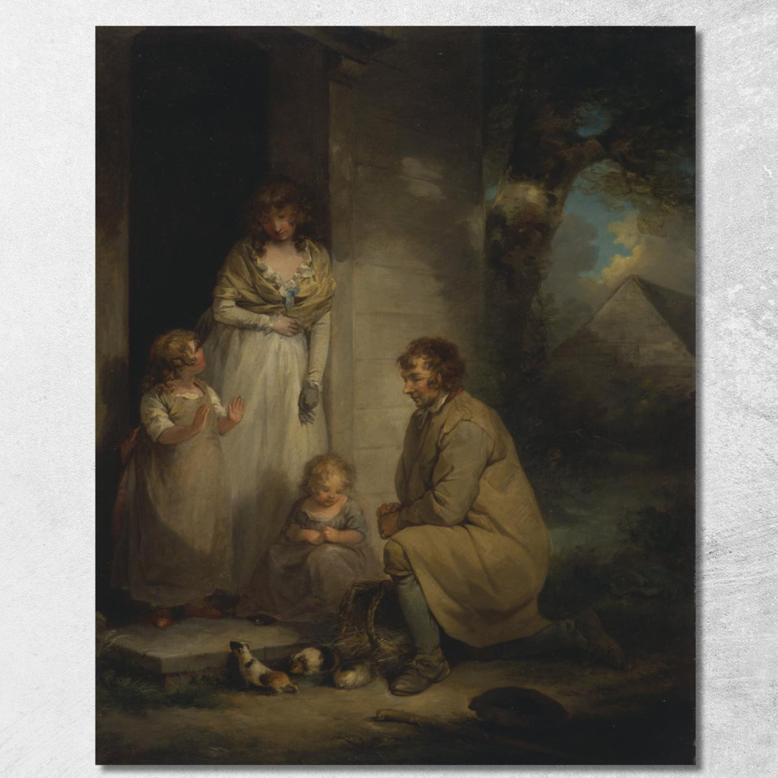 Vendita Di Porcellini D'India George Morland gmo31 quadro stampato su tela Vendita Di Porcellini D'India George Morland gmo31 quadro stampato su tela