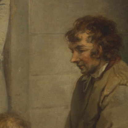 Vendita Di Porcellini D'India George Morland gmo31 quadro stampato su tela