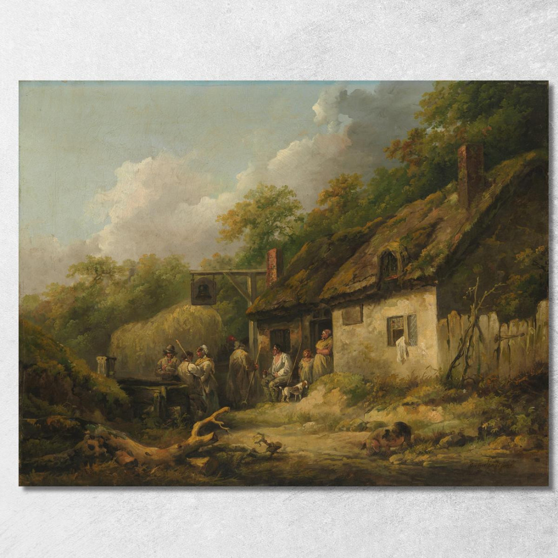 La Locanda Bell George Morland gmo39 quadro stampato su tela La Locanda Bell George Morland gmo39 quadro stampato su tela