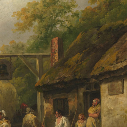 La Locanda Bell George Morland gmo39 quadro stampato su tela