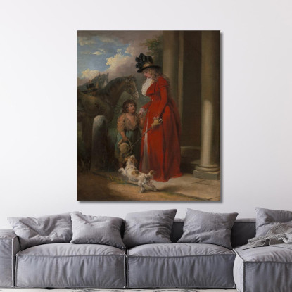 La Porta Dello Scudiero George Morland gmo50 quadro stampato su tela