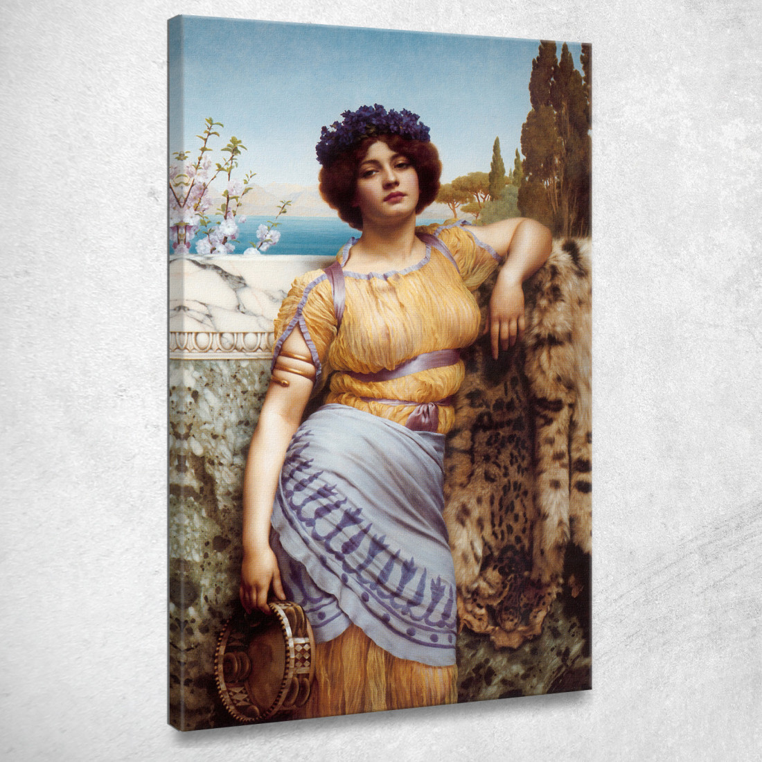 Danzatrice Ionica John William Godward jwg43 quadro stampato su tela Danzatrice Ionica John William Godward jwg43 quadro stampato su tela