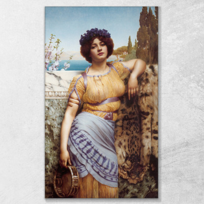 Danzatrice Ionica John William Godward jwg43 quadro stampato su tela