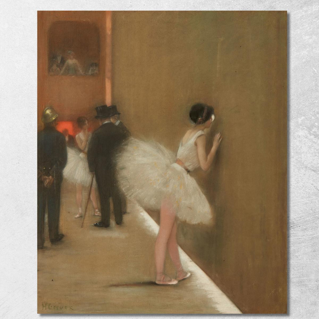 Dietro Il Sipario Del Balletto Henri Gervex hgr8 quadro stampato su tela Dietro Il Sipario Del Balletto Henri Gervex hgr8 quadro stampato su tela