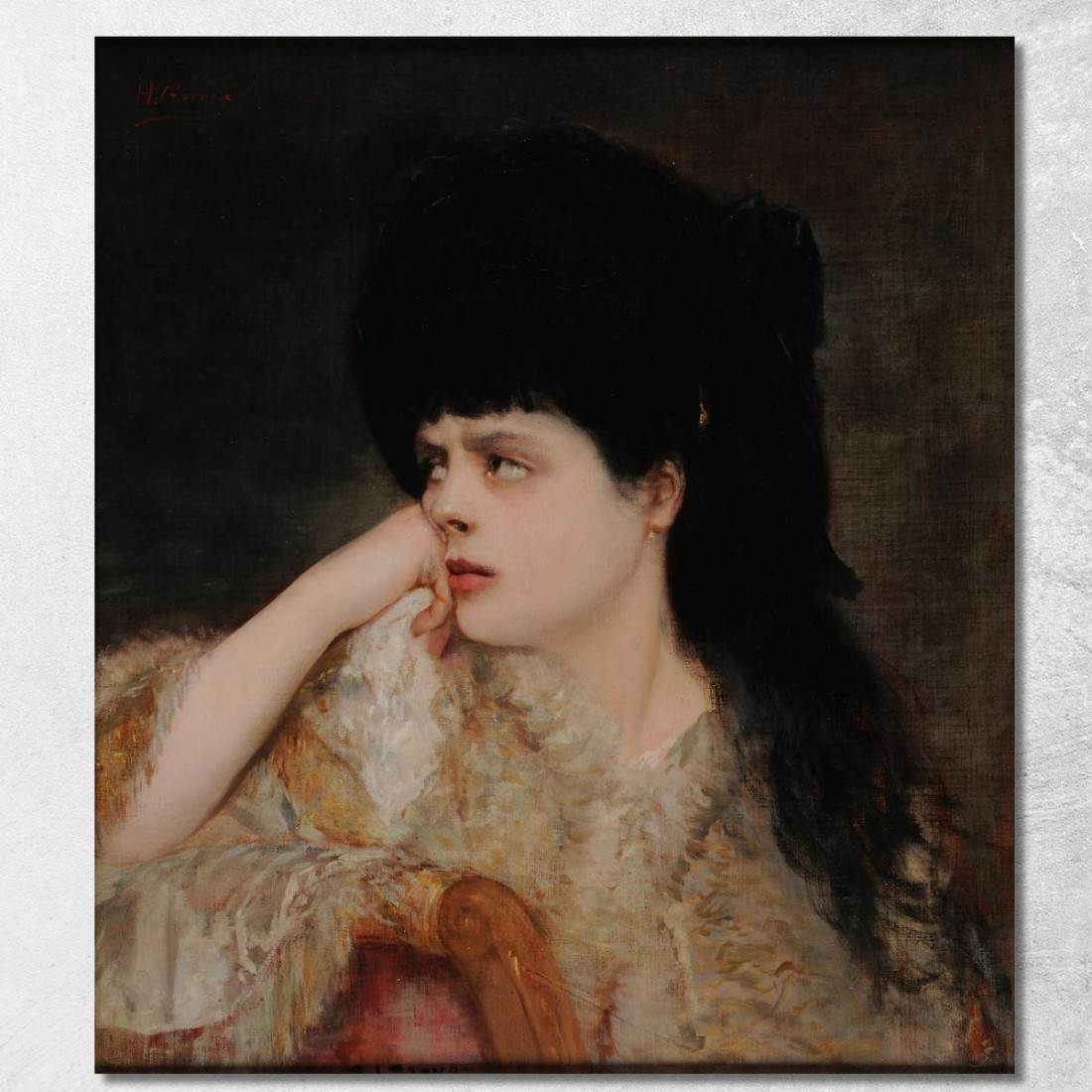 L'Attesa Tradita Henri Gervex hgr23 quadro stampato su tela L'Attesa Tradita Henri Gervex hgr23 quadro stampato su tela