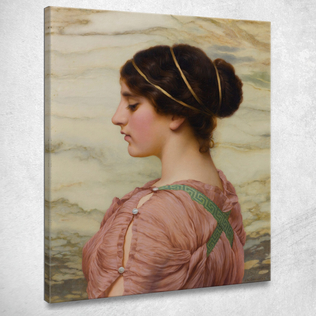 Marcella John William Godward jwg48 quadro stampato su tela