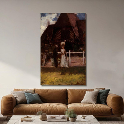 Studio Per L’Ippodromo Di Deauville Henri Gervex hgr42 quadro stampato su tela