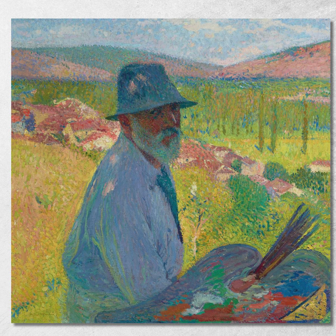 Autoritratto A La Bastide-Du-Vert Henri Martin hmt2 quadro stampato su tela Autoritratto A La Bastide-Du-Vert Henri Martin hmt2 quadro stampato su tela