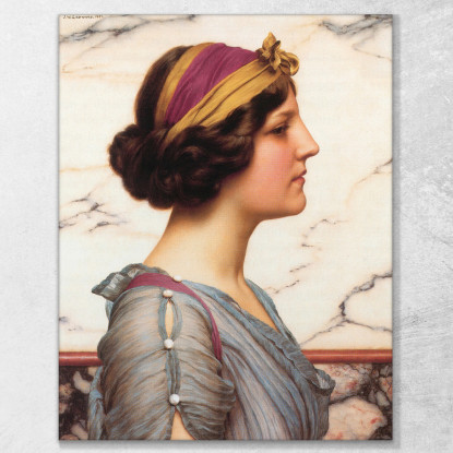 Meghilla John William Godward jwg49 quadro stampato su tela