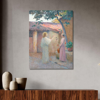 Cristo E La Donna Di Samaria Henri Martin hmt17 quadro stampato su tela