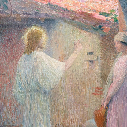 Cristo E La Donna Di Samaria Henri Martin hmt17 quadro stampato su tela