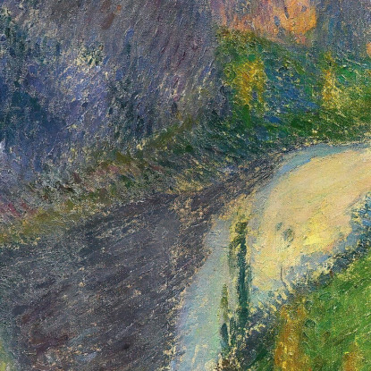La Valle Del Lot Vicino A Saint-Cirq-Lapopie Henri Martin hmt39 quadro stampato su tela