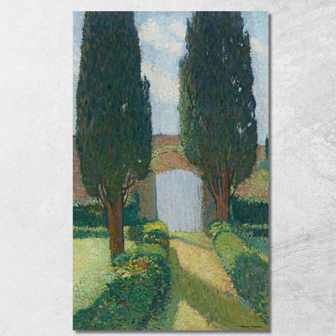 Il Giardino Di Marquayrol Henri Martin hmt48 quadro stampato su tela Il Giardino Di Marquayrol Henri Martin hmt48 quadro stampato su tela