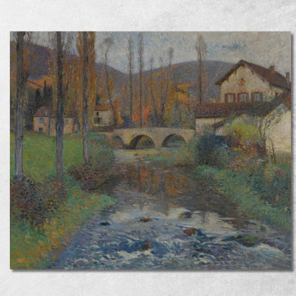 Il Ponte Di Labastide-Du-Vert Henri Martin hmt50 quadro stampato su tela