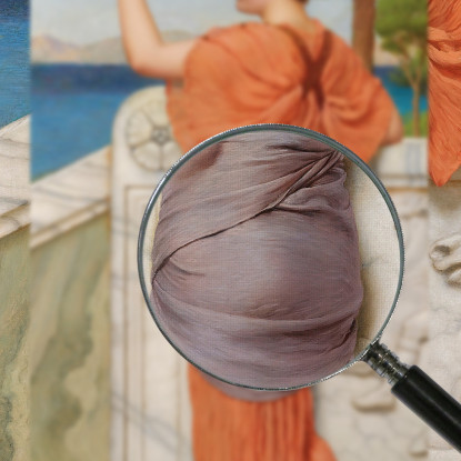 Sul Balcone John William Godward jwg55 quadro stampato su tela