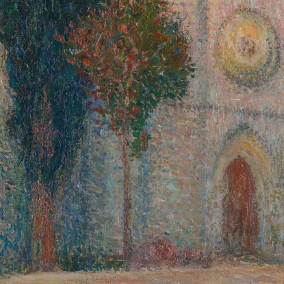 Levata Di Luna Dietro La Chiesa Di Labastide-Du-Vert Henri Martin hmt59 quadro stampato su tela