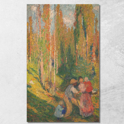 L'Estate - Scena Campestre Henri Martin hmt65 quadro stampato su tela