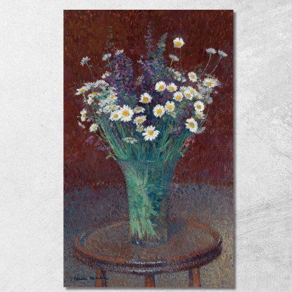 Vaso Di Margherite Henri Martin hmt85 quadro stampato su tela