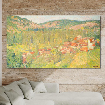 Veduta Di Labastide-Du-Vert Henri Martin hmt86 quadro stampato su tela