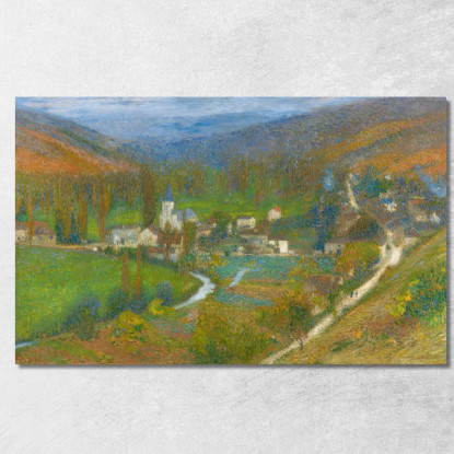 Veduta Generale Di Labastide-Du-Vert Dall’Alto Del Parco Di Marquayrol Henri Martin hmt88 quadro stampato su tela