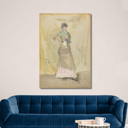 Una Nota In Verde James Abbott McNeill Whistler jam2 quadro stampato su tela