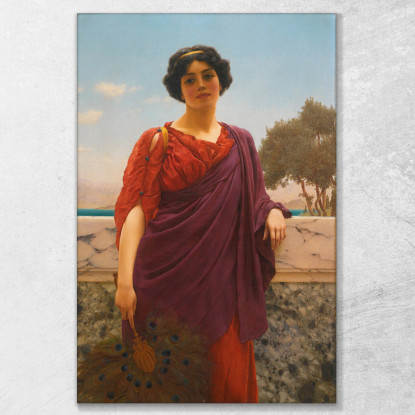 Appuntamento John William Godward jwg60 quadro stampato su tela