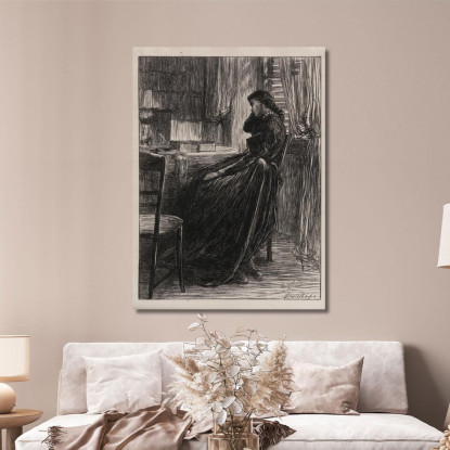 Un'Illustrazione Per Il Sermone Di Prova James Abbott McNeill Whistler jam8 quadro stampato su tela